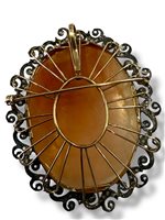 Spilla Mandile 1922 Donna Cammei antichi in Oro Conchiglia 1MSPC6 - 1MSPC6